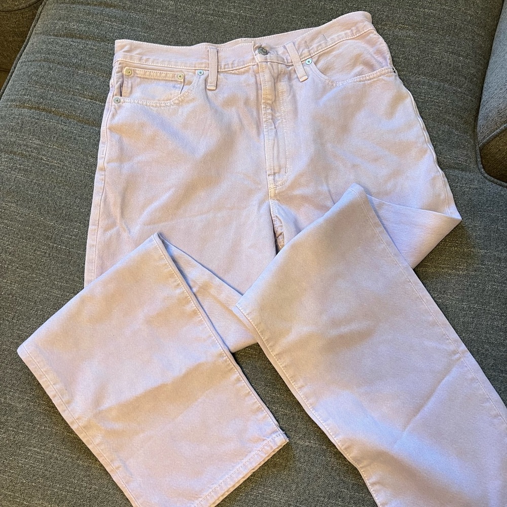 Lavender Madewell The Perfect Vintage Straight Jean